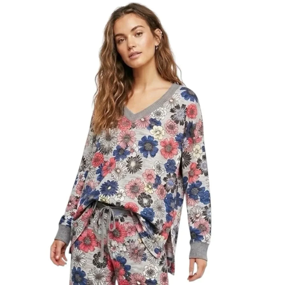 Secret Treasures Time and Tru Hacci Knit V-Neck Pajama Soft Top Sz XL Sz 16-18
